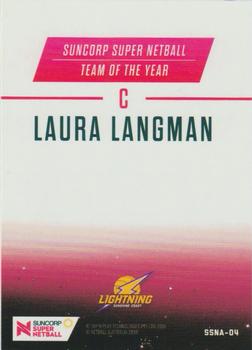 2018 Tap 'N' Play Suncorp Super Netball - Team of the Year #SSNA-04 Laura Langman Back